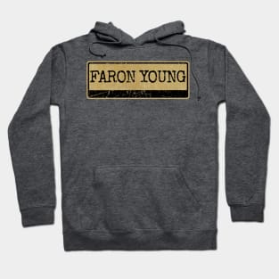 Aliska text black retro - Faron Young Hoodie